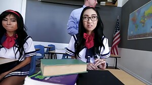 Asian Schoolgirls Get A Sex Lesson